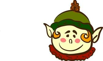 joufflu elfe dans coloré vêtements vecteur ou Couleur illustration