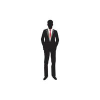 homme d'affaire silhouette icône vecteur illustration conception