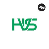 lettre hvs monogramme logo conception vecteur