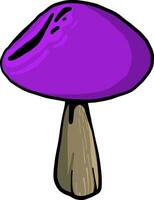 violet champignon, illustration, vecteur sur blanc Contexte