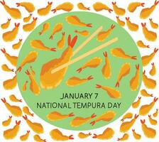 gratuit vecteur nationale tempura journée