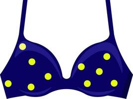 soutien-gorge bleu, illustration, vecteur sur fond blanc.