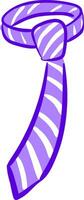 La peinture de une longue violet et cou cravate conçu pour Hommes, vecteur ou Couleur illustration