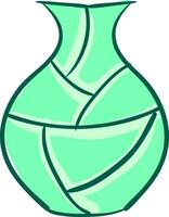 vert fleur vase , vecteur ou Couleur illustration