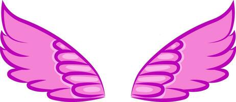 une Couleur illustration de violet ailes, vecteur ou Couleur illustration.