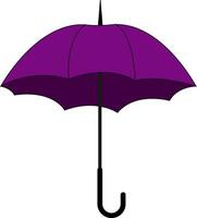 violet parapluie, vecteur ou Couleur illustration.