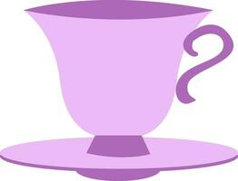 violet tasse, vecteur ou Couleur illustration.
