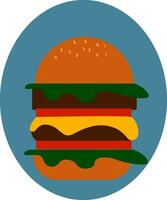 image de Burger, vecteur ou Couleur illustration.