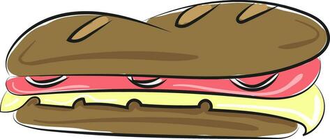 image de sandwich, vecteur ou Couleur illustration.