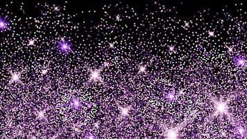 fond de célébration avec des paillettes scintillantes violettes vecteur