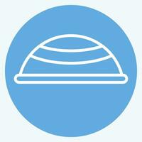 icône chapeau. en relation à Ramadan symbole. bleu yeux style. Facile conception modifiable. Facile illustration vecteur