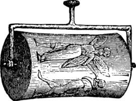 le joint de ilgi avec petit rouleau ancien illustration vecteur