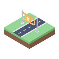 concepts d'autoroute à la mode vecteur