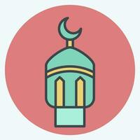 icône lanterne. en relation à Ramadan symbole. Couleur camarade style. Facile conception modifiable. Facile illustration vecteur