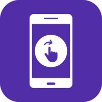 Balayez l&#39;icône Vector Application Mobile