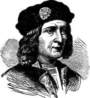 Richard iii de Angleterre, ancien illustration vecteur
