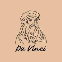 illustration léonard da Vinci vecteur