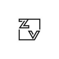 zv futuriste dans ligne concept avec haute qualité logo conception vecteur