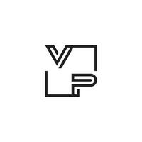 vice-président futuriste dans ligne concept avec haute qualité logo conception vecteur