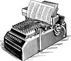 calculateur machine, ancien illustration. vecteur