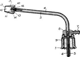 combinaison atomiseur et nébliseur ancien illustration. vecteur