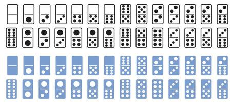 domino carte icône pour jeux d'argent casino vecteur