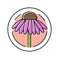 cône fleur cosmétique plante Couleur icône vecteur illustration