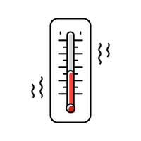 thermomètre Couleur icône vecteur illustration