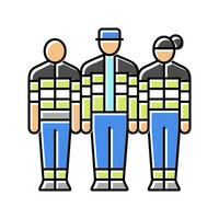 paramédical équipe ambulance Couleur icône vecteur illustration