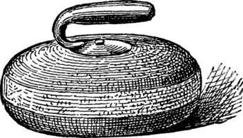 curling pierre ancien illustration. vecteur