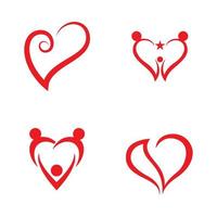 amour icône logo modèle vecteur