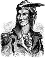 tecumseh ancien illustration vecteur