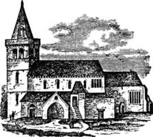 crail église ancien illustration. vecteur
