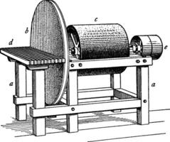 disque et tambour ponceuse, ancien illustration. vecteur