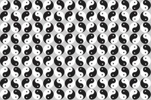 illustration, yin Yang le symbole de tao Contexte. vecteur