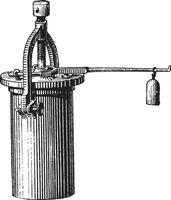 pression cuisinier, ancien gravure vecteur