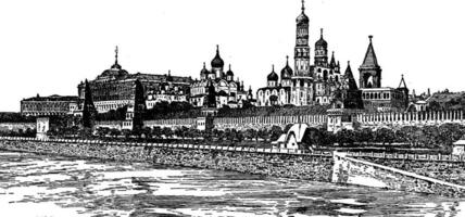 le kremlin, ancien illustration. vecteur