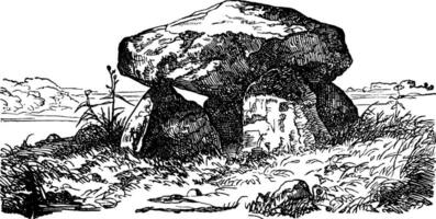 une scandinave cromlech, ancien illustration. vecteur