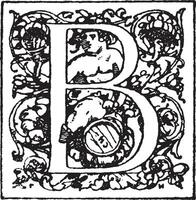 b, Renaissance, ancien illustration vecteur