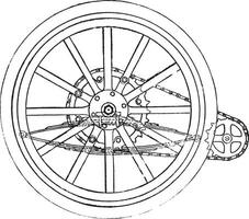 Puissance transmission, ancien illustration. vecteur