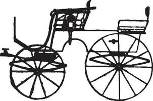 t Chariot, ancien illustration. vecteur