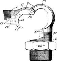 électrique couplage ancien illustration. vecteur