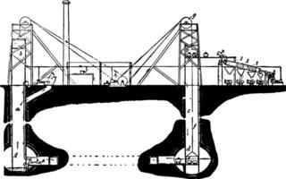 machinerie ancien illustration. vecteur