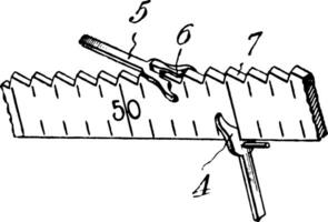 bijoutiers jauge ancien illustration. vecteur