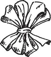 rosette de même boucles, ancien illustration. vecteur