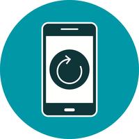 Réinitialiser l&#39;icône Vector application mobile