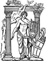 Phébus Apollon ancien illustration. vecteur
