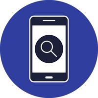 Icône de recherche Application mobile Vector