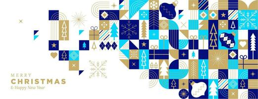 joyeux Noël et content Nouveau an. vecteur illustration pour salutation carte, fête invitation carte, site Internet bannière, social médias bannière, commercialisation matériel.