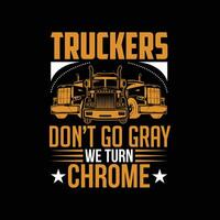 camionneur t chemise conception vecteur, un camion chauffeur t chemise, camionneur vecteur, camionneur chemise vecteur